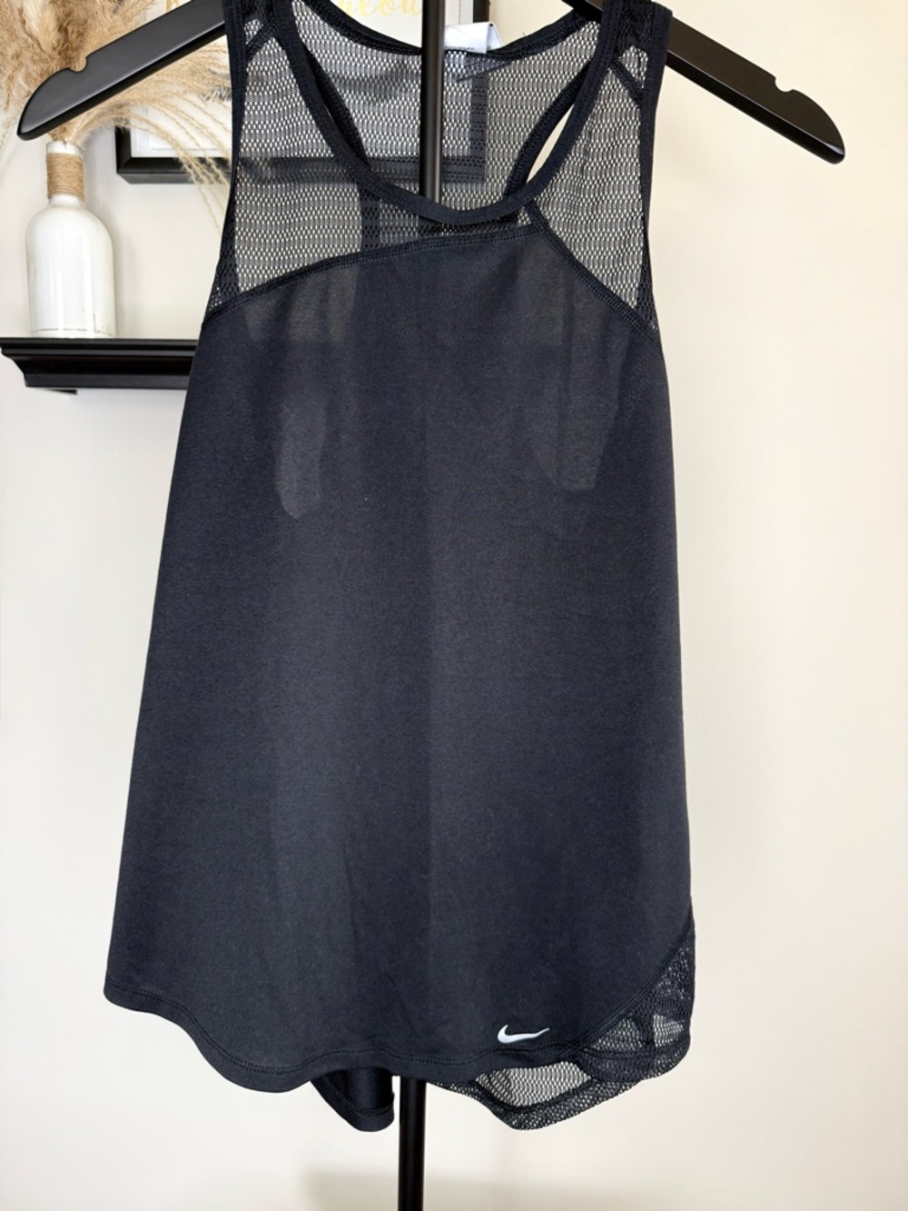Nike Black Mesh Dri-FIT Athletic Tank